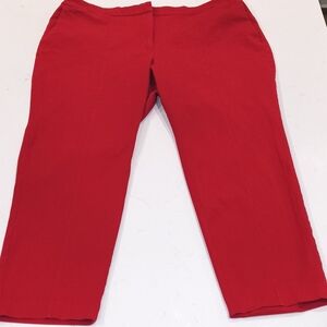 Women's Plus Size J. Jill Red Ankle Pants, Size 20